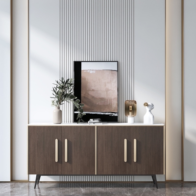 Solid wood + MDF Simple and Modern 60 Inch Living Room Cabinet